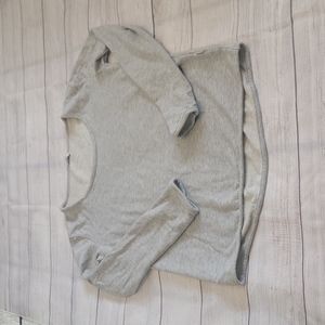 3/$30 -Onia gray heathered scoop neck long sleeve sweatshirt - Size Sm
